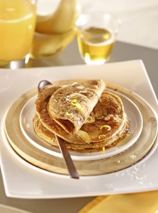 Pancakes Banane Coco Farine Petit Epeautre