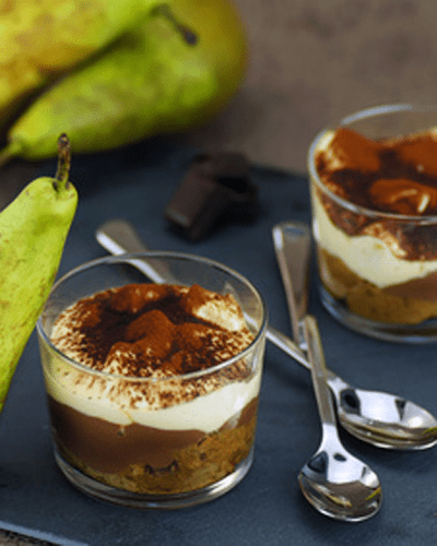 Verrines Chocolat Cha Taigne Noisette Aux Poires