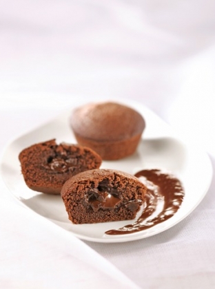 Fondant Choco Noisettes A La Farine De Riz Et Coulis De Chocolat