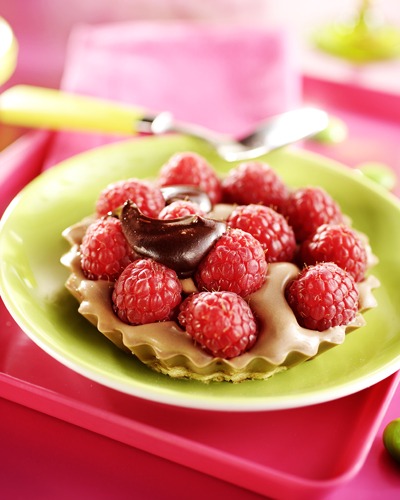 Tarte Amande Chocolat Aux Framboises