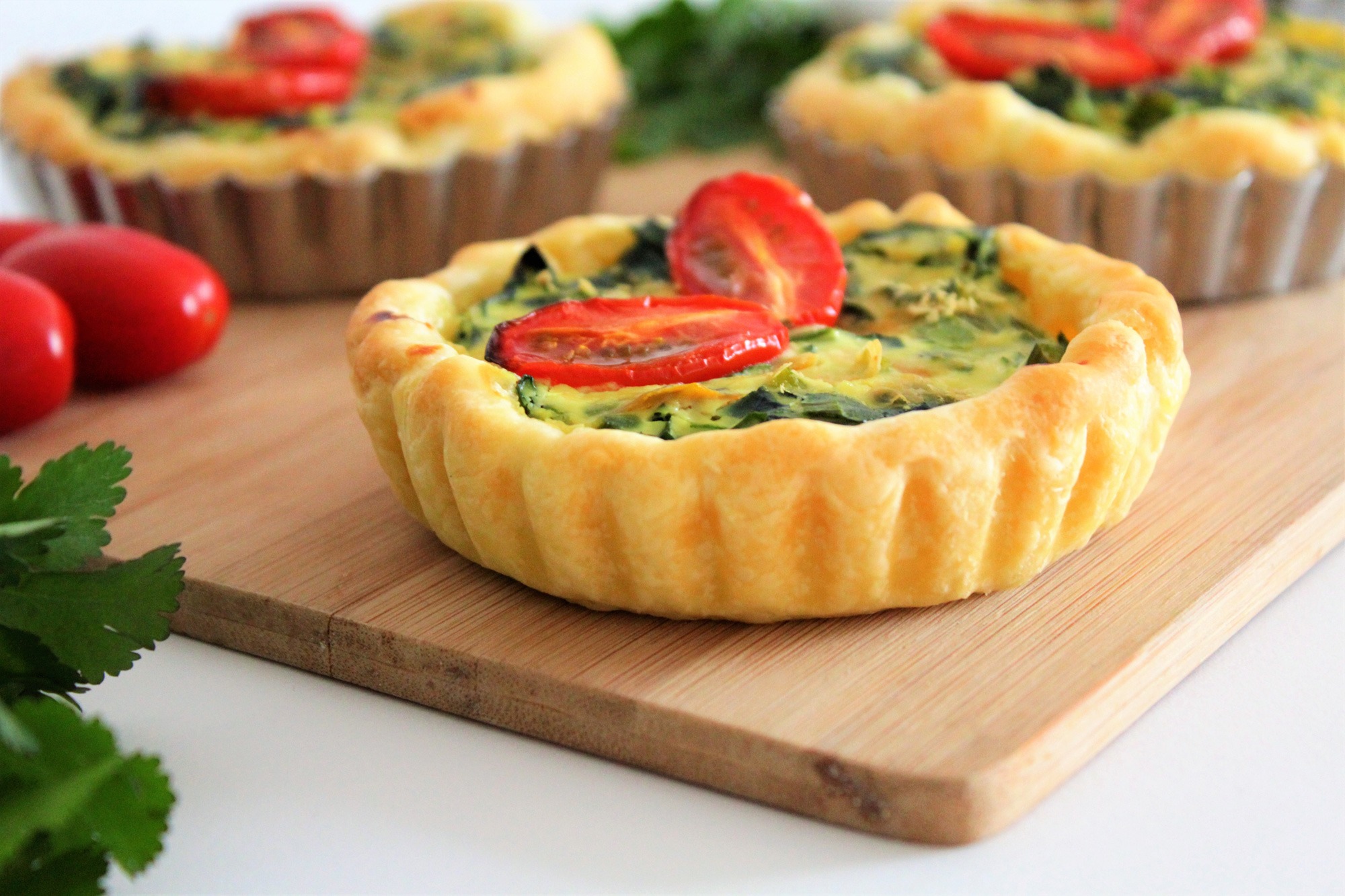 Quiches végétales Recette Sans Lait et Végétarienne avec du tofu et
