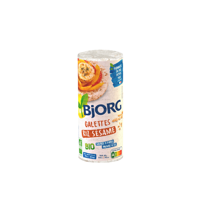 Galettes riz sésame