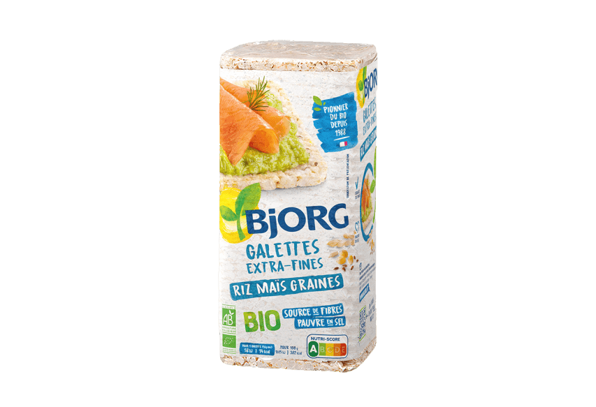 Galettes riz maïs et graines 130g - Bjorg
