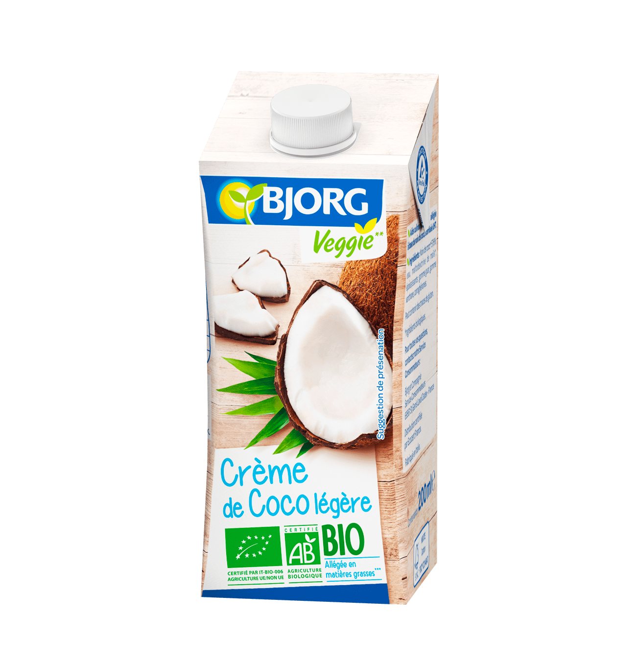 Crème de coco légère 200ml