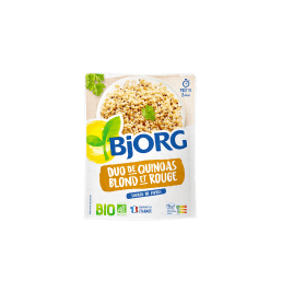 Doypack duo de quinoas blond et rouge 220g Bjorg