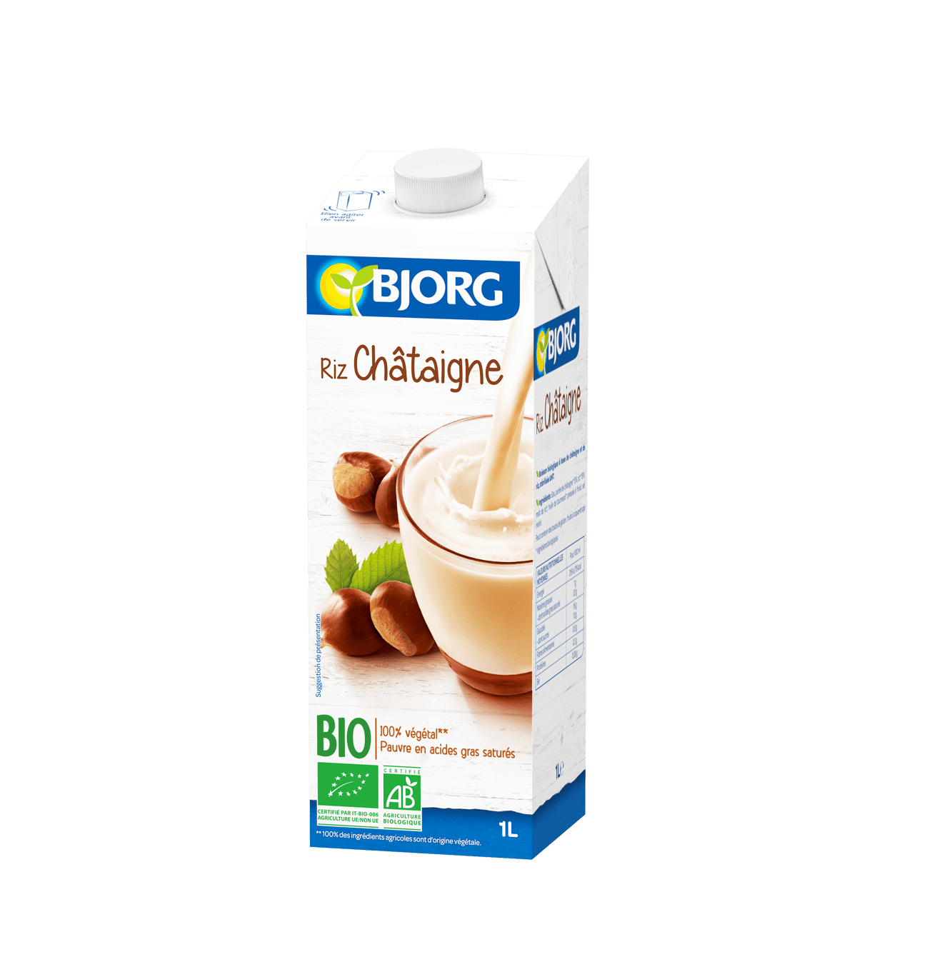 Boisson Vegetale Riz Chataigne 1l Bjorg Boisson Vegetale Riz Chataigne 1l Bjorg
