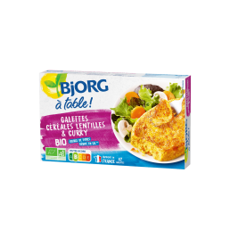 Galettes céréales lentilles et curry