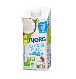 Lait de coco fluide de la gamme Aides Culinaires Bjorg
