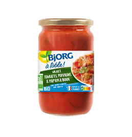 Mijoté tomates poivrons paprika doux Bjorg