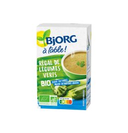 Soupe de légumes verts bio