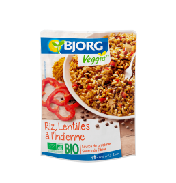 Riz lentilles à l'indienne