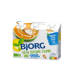 Pack de 3 soja cuisine fluide de la gamme Aides Culinaires Bjorg