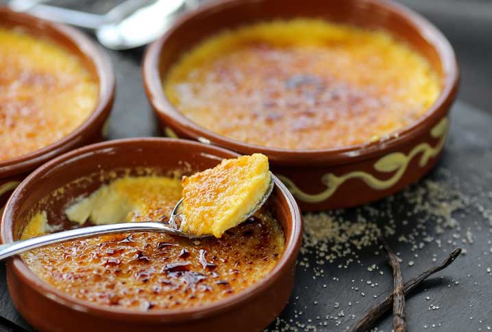 Crème brûlée : Recette Sans Lait et Végétarienne avec du ...
