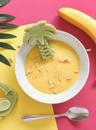 Smoothie Banane Et Dattes Recette Sans Lait Et Vegetarienne Avec Du Lait D Amande Intense Bjorg